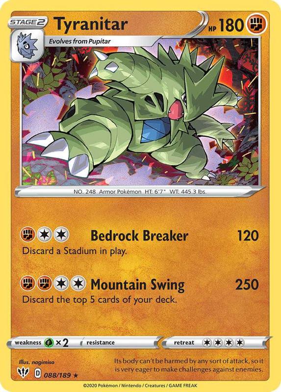 (088/189) Tyranitar Holo Rare - Darkness Ablaze - Card Croc