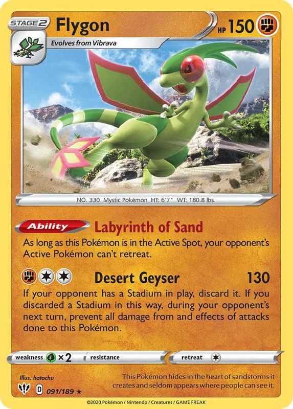 (091/189) Flygon Rare - Darkness Ablaze - Card Croc