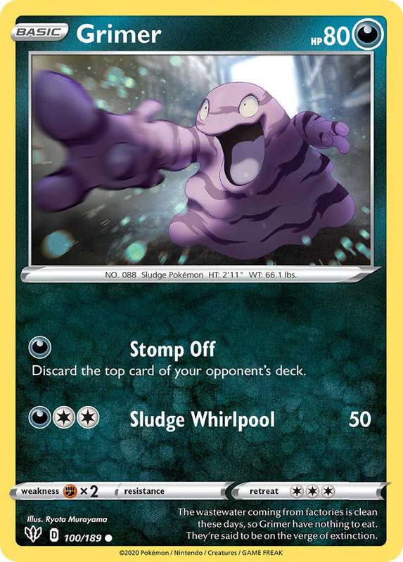 (100/189) Grimer Common - Darkness Ablaze - Card Croc