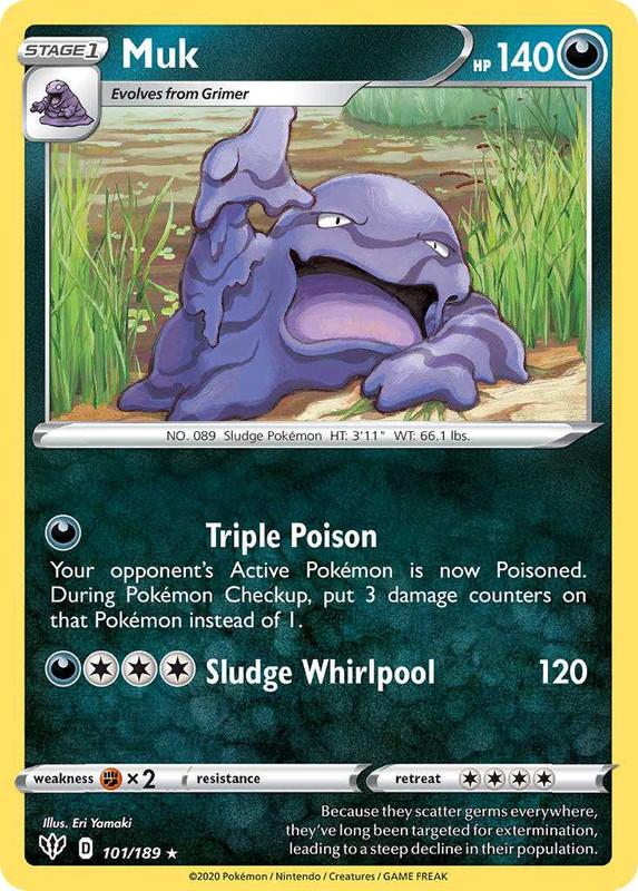 (101/189) Muk Rare - Darkness Ablaze - Card Croc