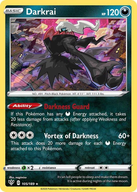 (105/189) Darkrai Holo Rare - Darkness Ablaze - Card Croc