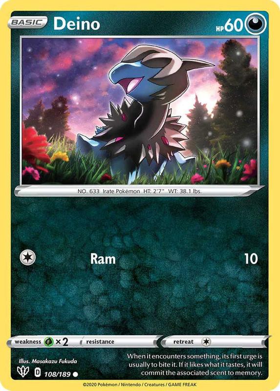 (108/189) Deino Common - Darkness Ablaze - Card Croc