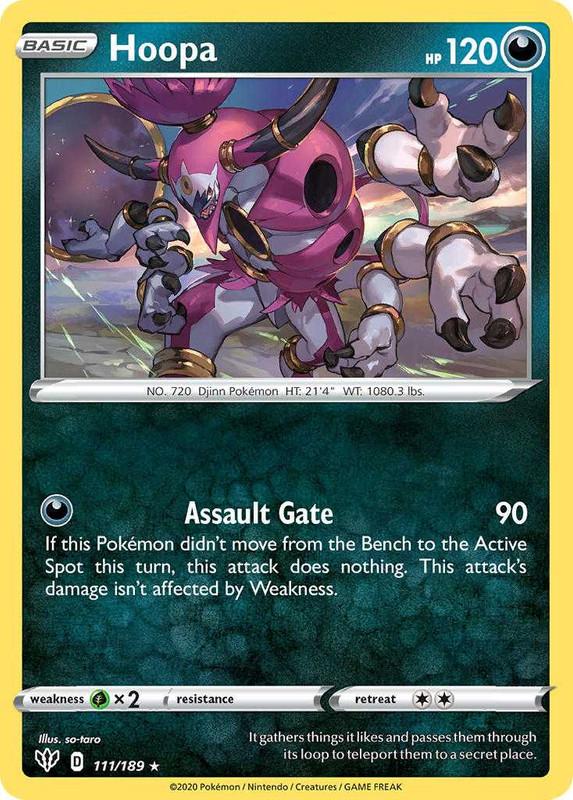 (111/189) Hoopa Holo Rare - Darkness Ablaze - Card Croc