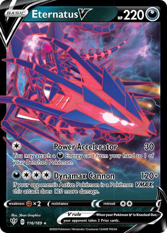 (116/189) Eternatus V Ultra Rare - Darkness Ablaze - Card Croc