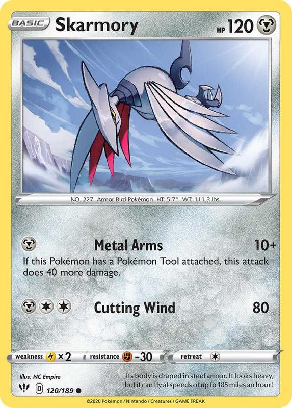 (120/189) Skarmory Common - Darkness Ablaze - Card Croc