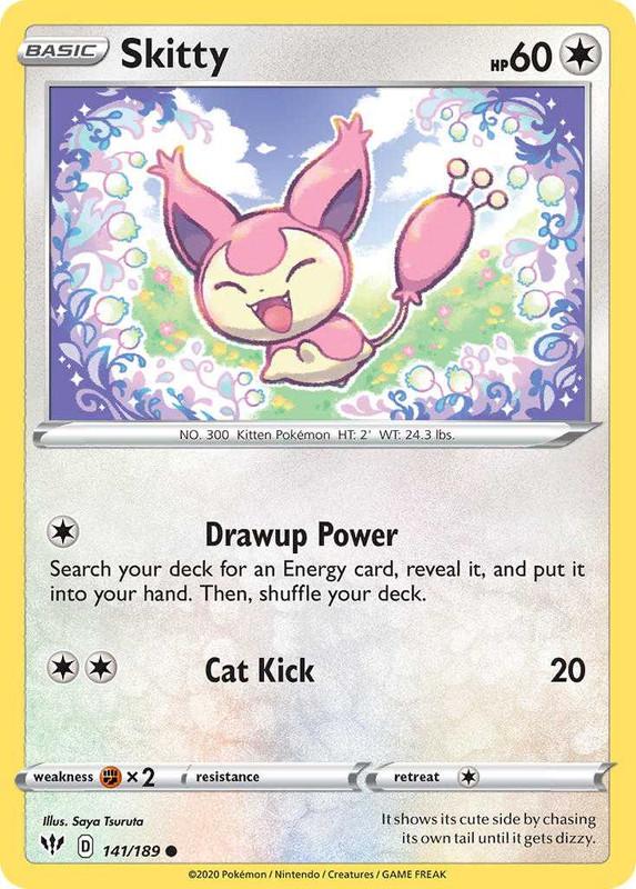 (141/189) Skitty Common - Darkness Ablaze - Card Croc