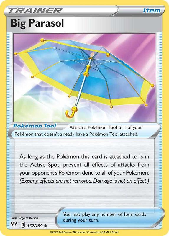 (157/189) Big Parasol Trainer Uncommon - Darkness Ablaze - Card Croc