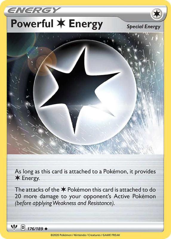 (176/189) Powerful Colorless Energy Trainer Uncommon - Darkness Ablaze - Card Croc