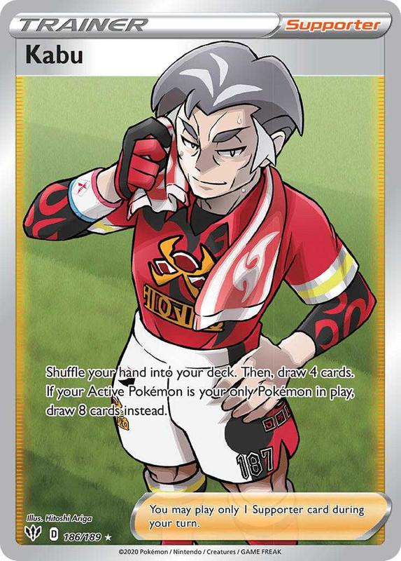 (186/189) Kabu Full Art Trainer - Darkness Ablaze - Card Croc