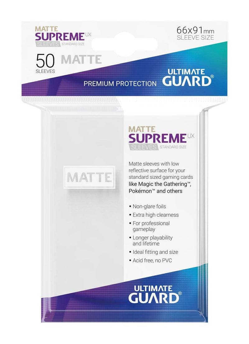 Ultimate Guard - Supreme UX Sleeves Standard Size Matte (50) - Card Croc