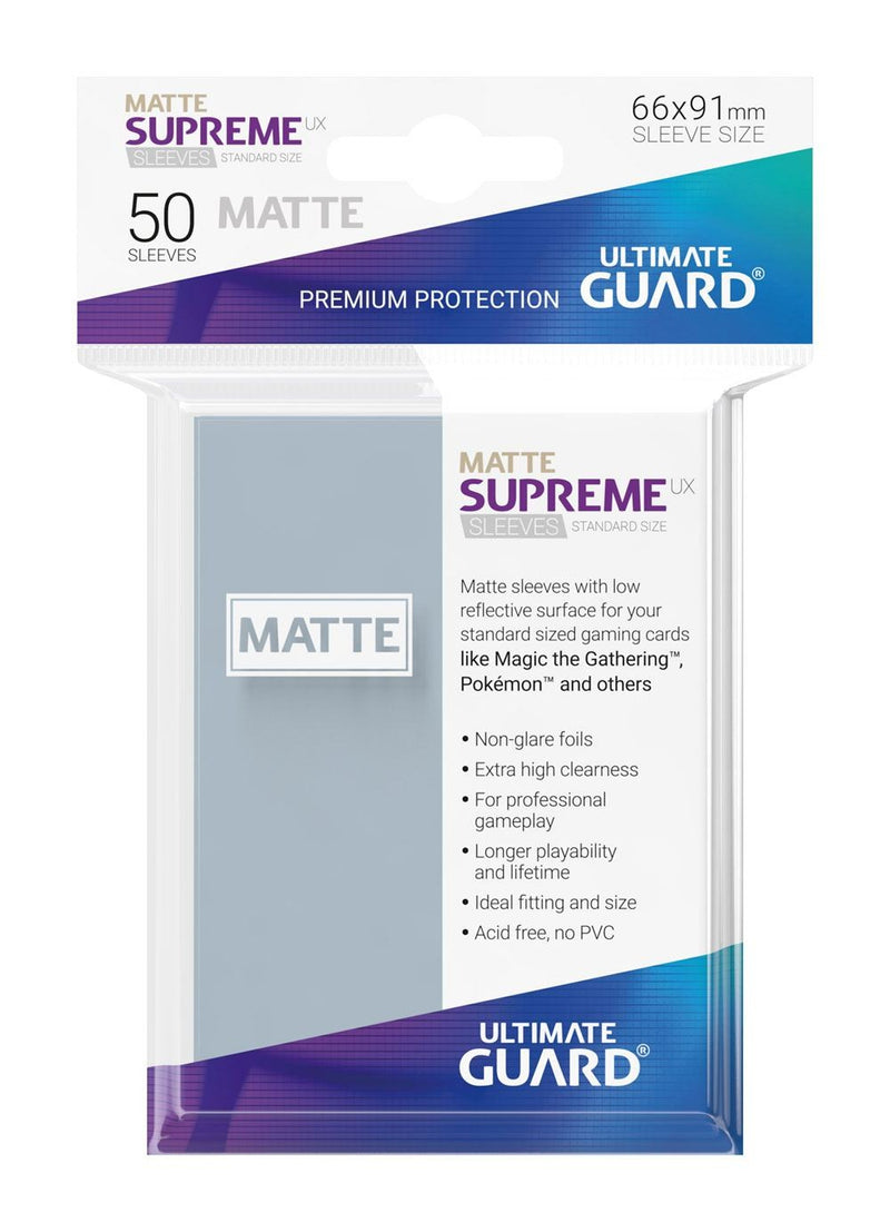 Ultimate Guard - Supreme UX Sleeves Standard Size Matte (50) - Card Croc