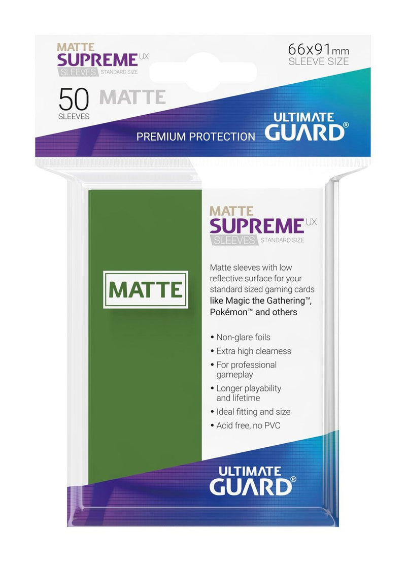 Ultimate Guard - Supreme UX Sleeves Standard Size Matte (50) - Card Croc